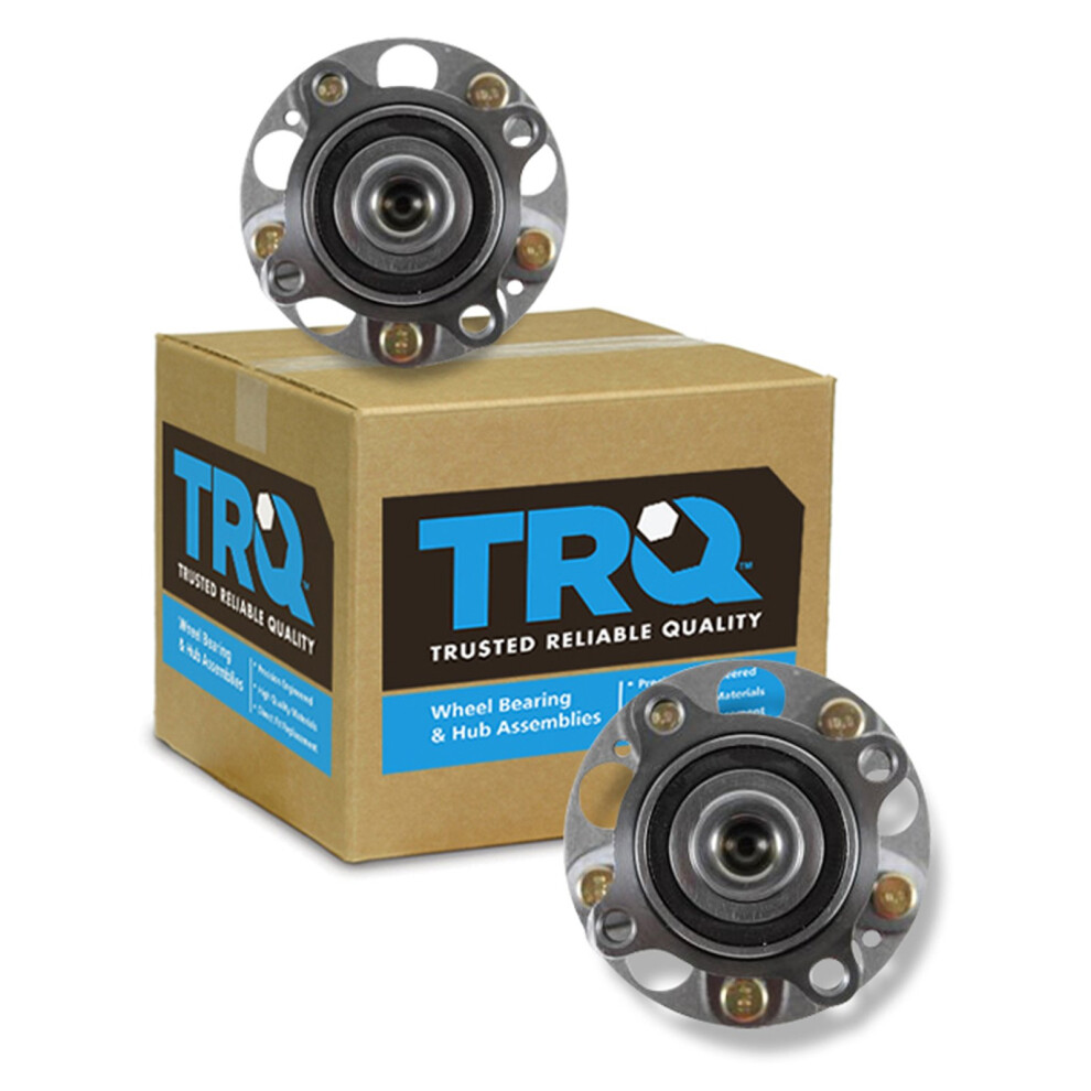 Trq Rear Wheel Hub Bearings Assembly Set Compatible With 2009-2014 Acura Tsx 2008-2012 Honda Accord 191213537237