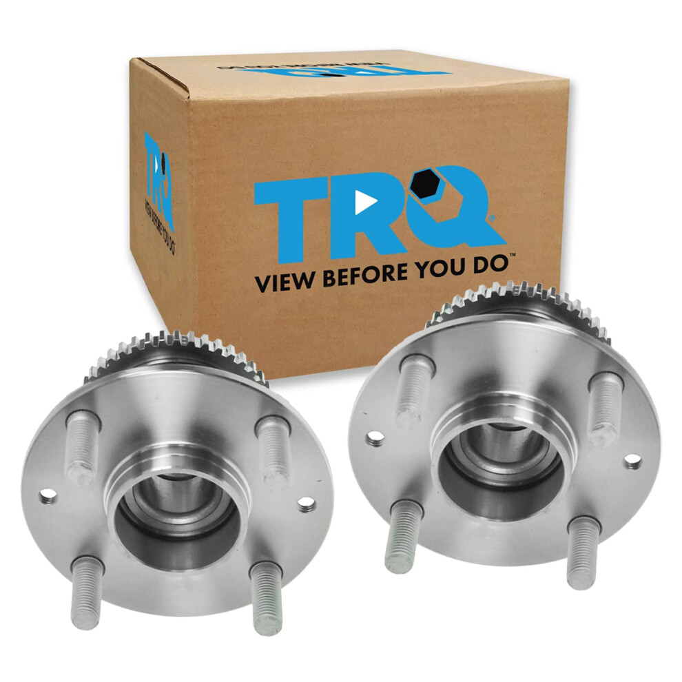 Trq Front Wheel Hub Bearings Assembly Set Compatible With 1990-2005 Mazda Miata 191213536469