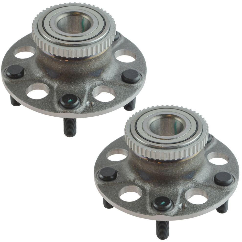 Trq Rear Wheel Hub Bearings Assembly Set Compatible With 1997-2001 Acura Integra 191213538203