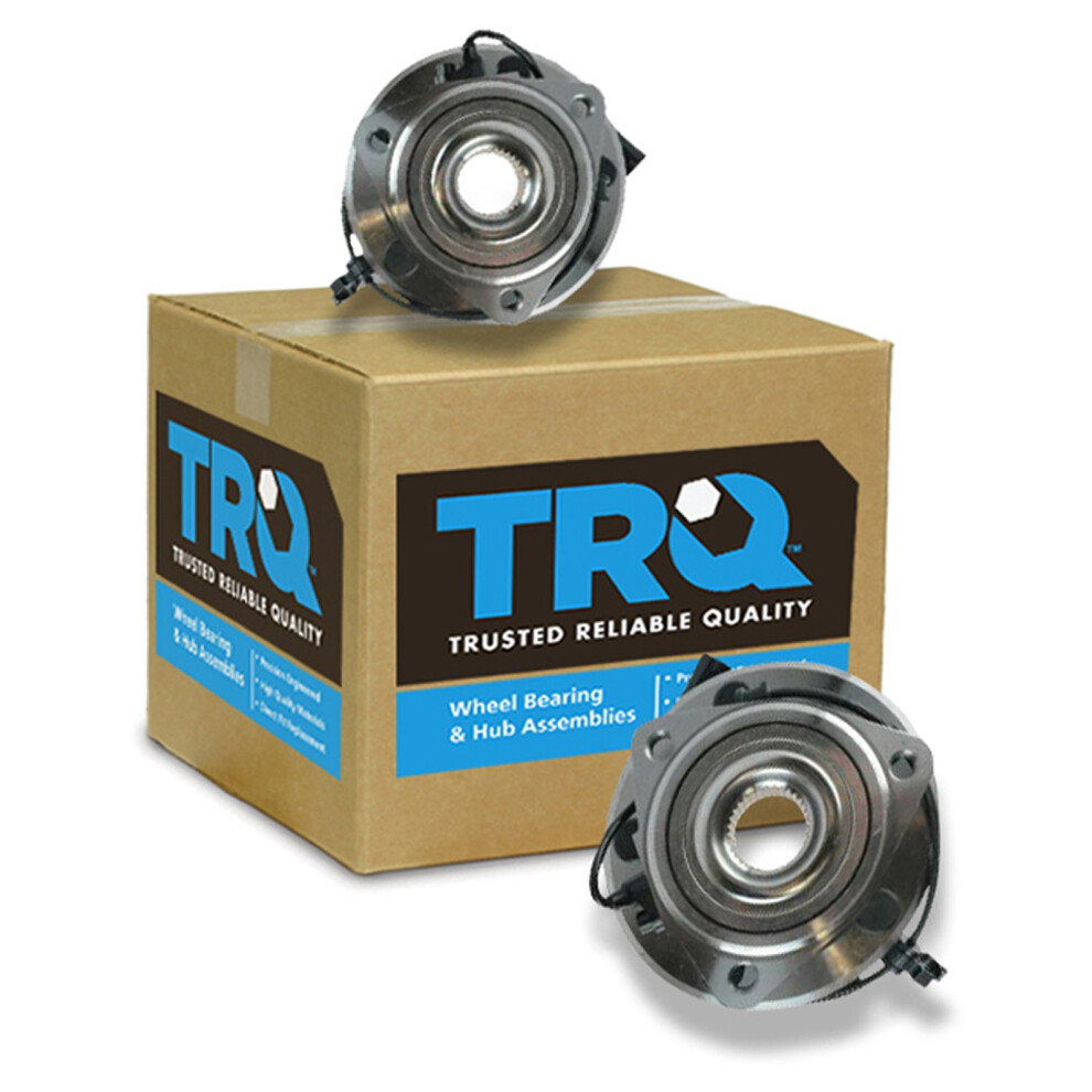 Trq Front Wheel Hub Bearings Assembly Set Compatible With 2007-2017 Jeep Wrangler 2018 Wrangler Jk 191213537817