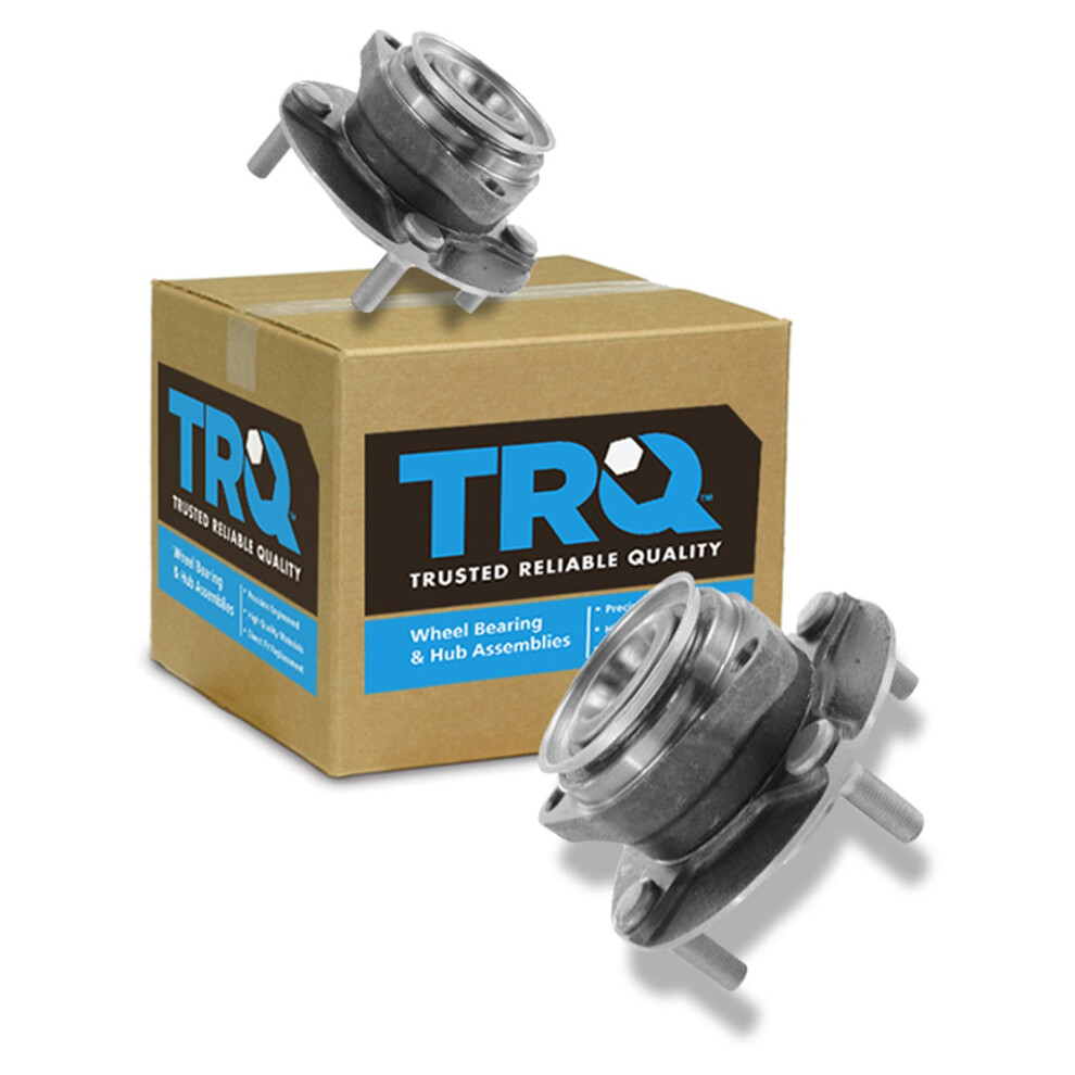 Trq Front Wheel Hub Bearings Assembly Set Compatible With 2007-2011 Nissan Versa 191213537589