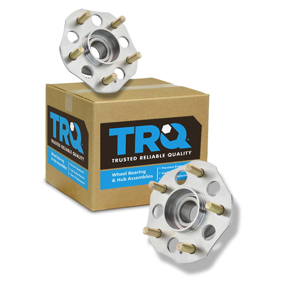 Trq Rear Wheel Hub Bearings Assembly Set Compatible With 1997-2001 Honda Prelude 191213535738