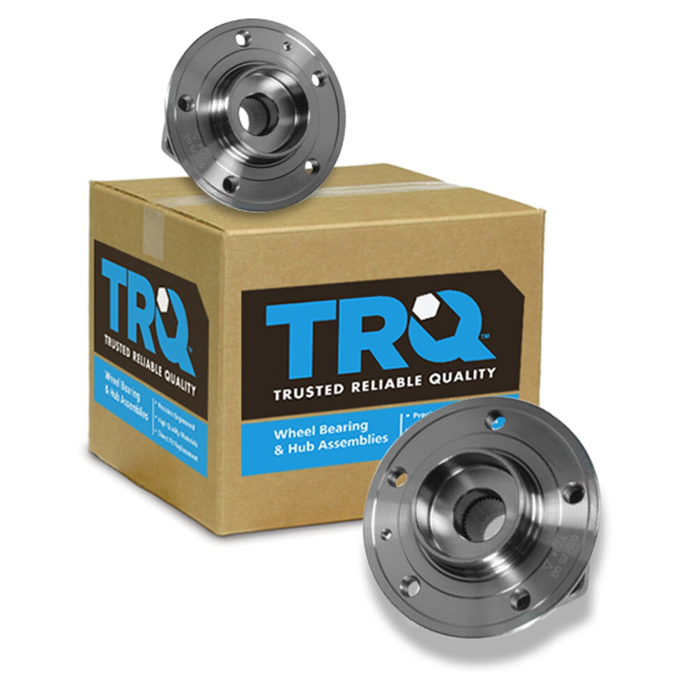 Trq Front Wheel Hub Bearings Assembly Set Compatible With 1999-2004 Volvo C70 1999-2000 S70 V70 191213535233