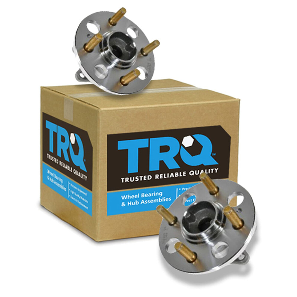 Trq Rear Wheel Hub Bearings Assembly Set Compatible With 2007-2011 Hyundai Accent 2006-2011 Kia Rio Rio5 191213535356