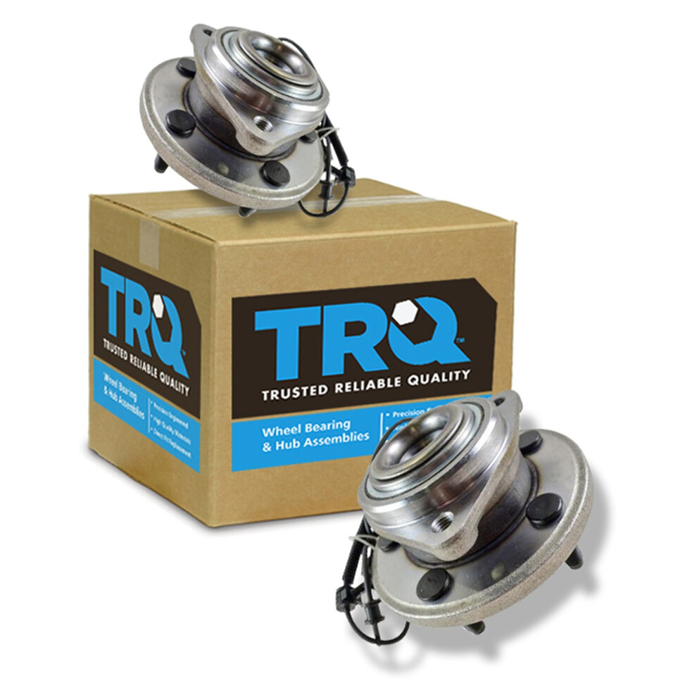 Trq Front Wheel Hub Bearings Assembly Set Compatible With 2006-2010 Jeep Commander 2005-2010 Grand Cherokee 191213534519