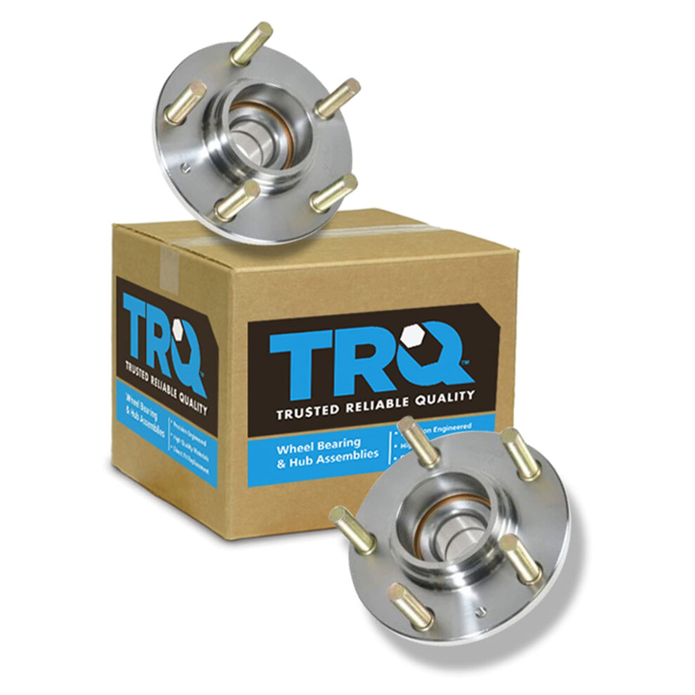 Trq Rear Wheel Hub Bearings Assembly Set Compatible With 2001-2005 Hyundai Tiburon 191213535509