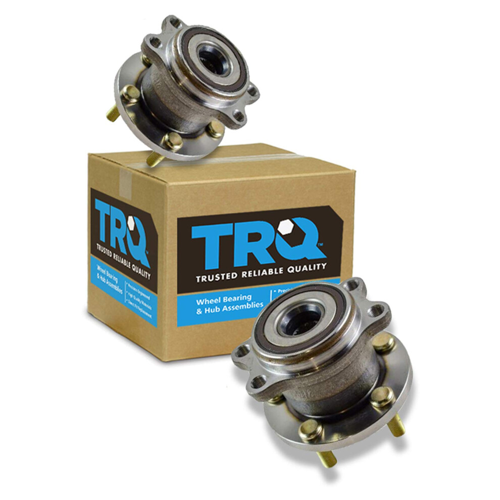 Trq Rear Wheel Hub Bearings Assembly Set Compatible With 2005-2009 Subaru Legacy Outback 191213535004