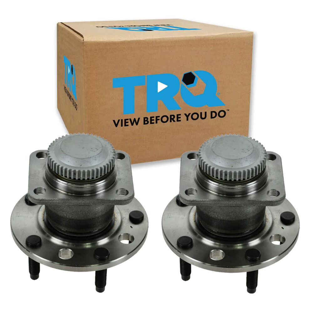Trq Front Wheel Hub Bearings Assembly Set Compatible With 1984-1990 Chevrolet Corvette 191213534458