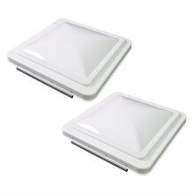 Leisure Coachworks 2 Pack 14 Tum RV Taklucka Universell Ersättning Vit för Husvagn (Vit 2-Pack)