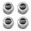 Lot de 4 cache-moyeux de roue chromés American Racing 1307100 1