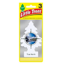 LITTLE TREES Car Air Freshener | Hanging Paper Tree for Home or Car | True North | 3 Pack