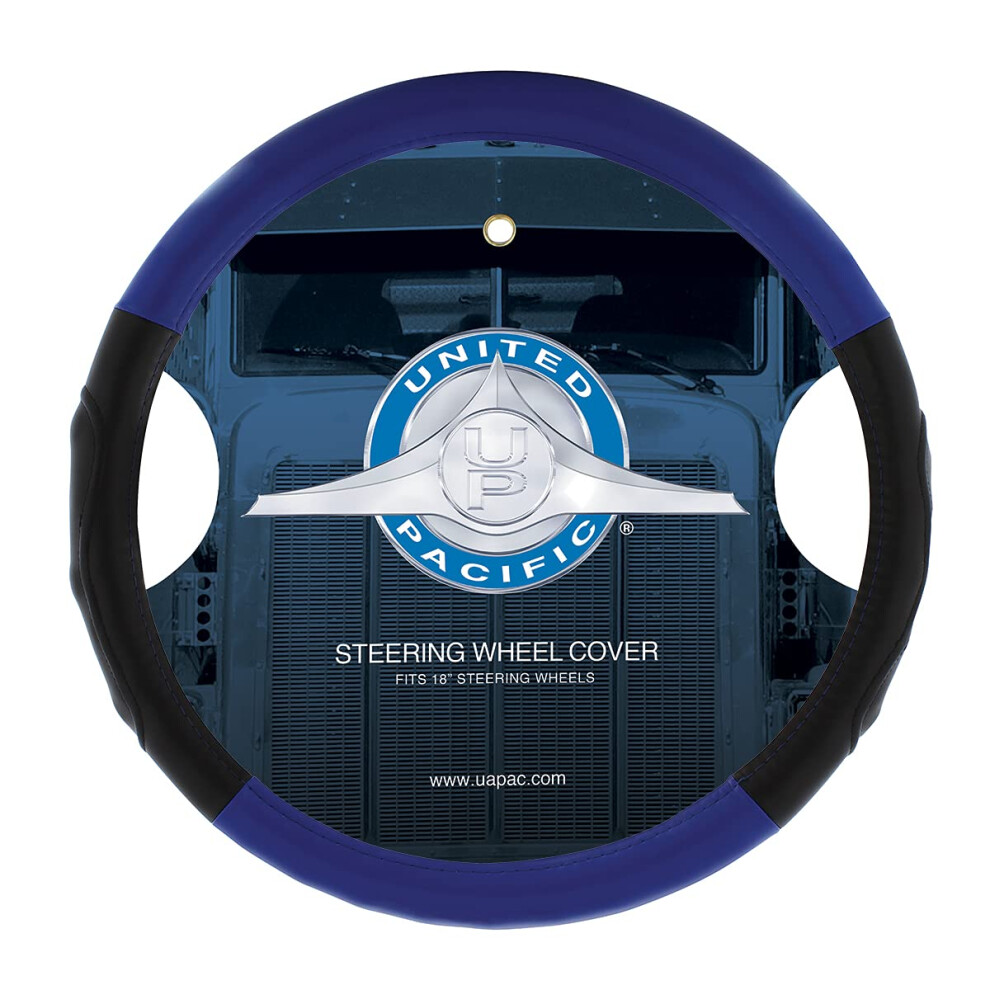 United Pacific 70405 18"" Two Tone Steering Wheel Cover Engineered Le 710270704057