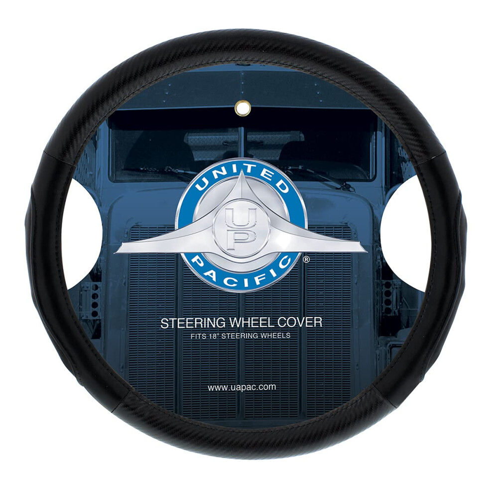 United Pacific 70407 18"" Carbon Fiber Pattern Steering Wheel Cover E 710270704071