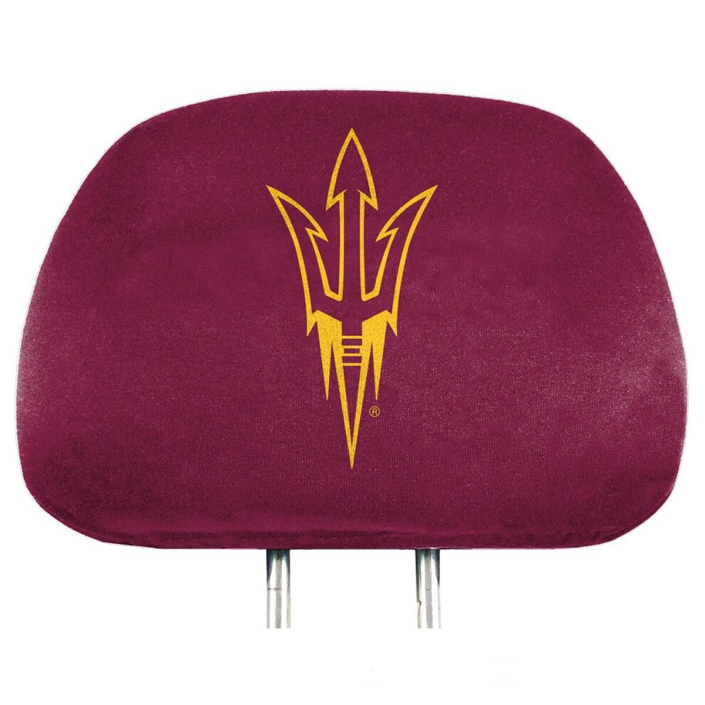 Fanmats 62036 Arizona State Sun Devils Printed Head Rest Cover Set - 2 681620269048