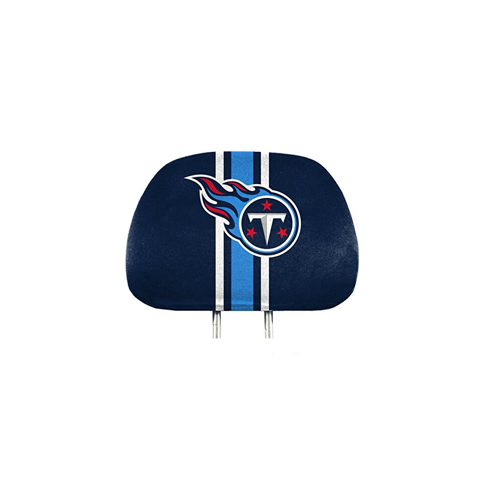 Fanmats 62031 Tennessee Titans Printed Head Rest Cover Set - 2 Pieces 681620175301