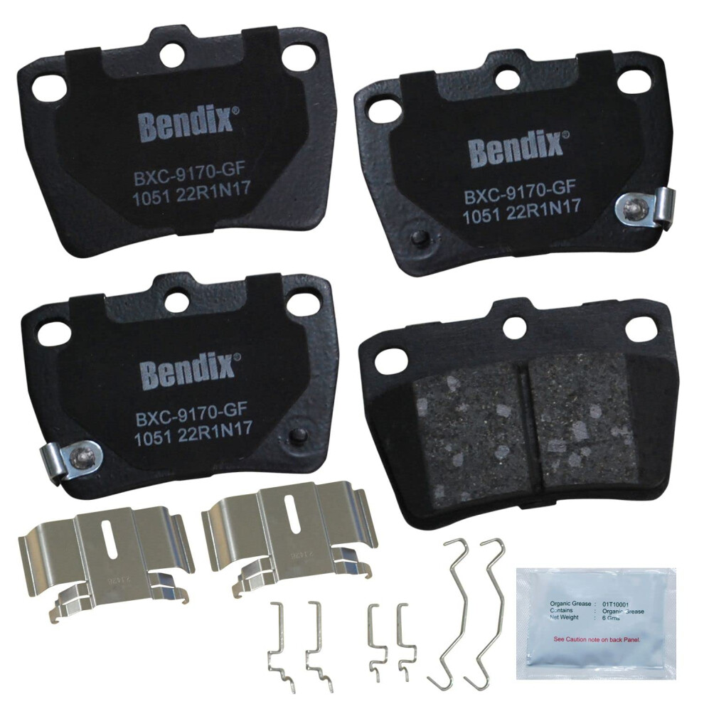 Bendix Priority1 Cfc1051 Ceramic Rear Brake Pads For Toyota Rav4 2005-2004 887243299930