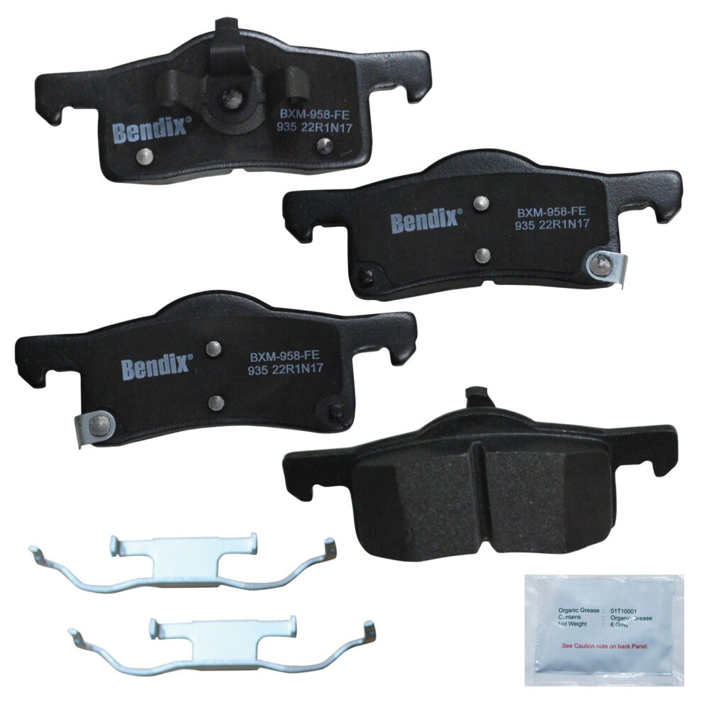 Bendix Priority1 Cfm935 Semi-Metallic Rear Brake Pads For Ford Expedition 2006-2003 Lincoln Navigator 2006-2003 887243299725
