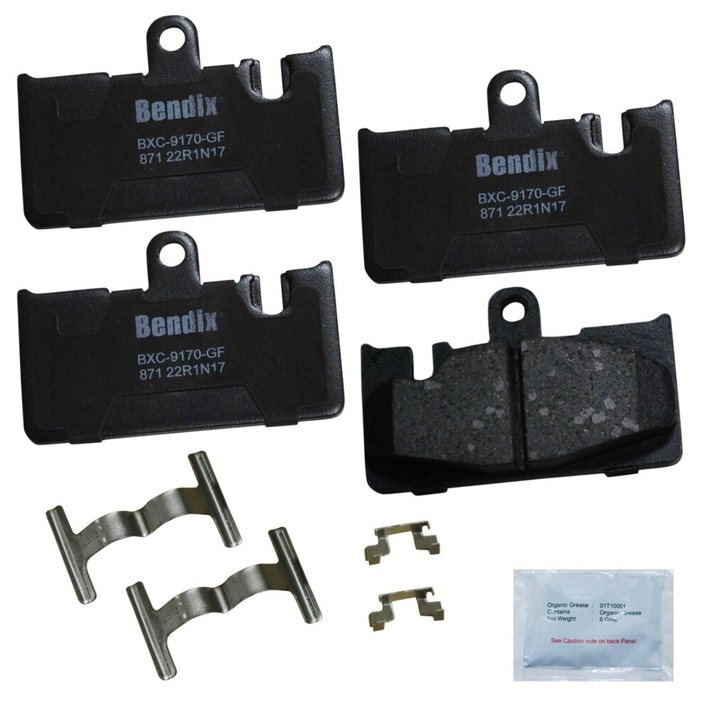 Bendix Priority1 Cfc871 Ceramic Rear Brake Pads For Lexus Ls430 2006-2001 887243299640