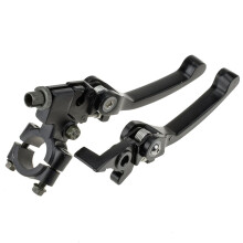 Hiaors Black Chrome Clutch Brake Lever til 22 mm 7/8 tommer styr 110cc 125cc 140cc TTR 125cc SSR XMOTOS Apollo 125 Pit Dirt Bike Motorcykel