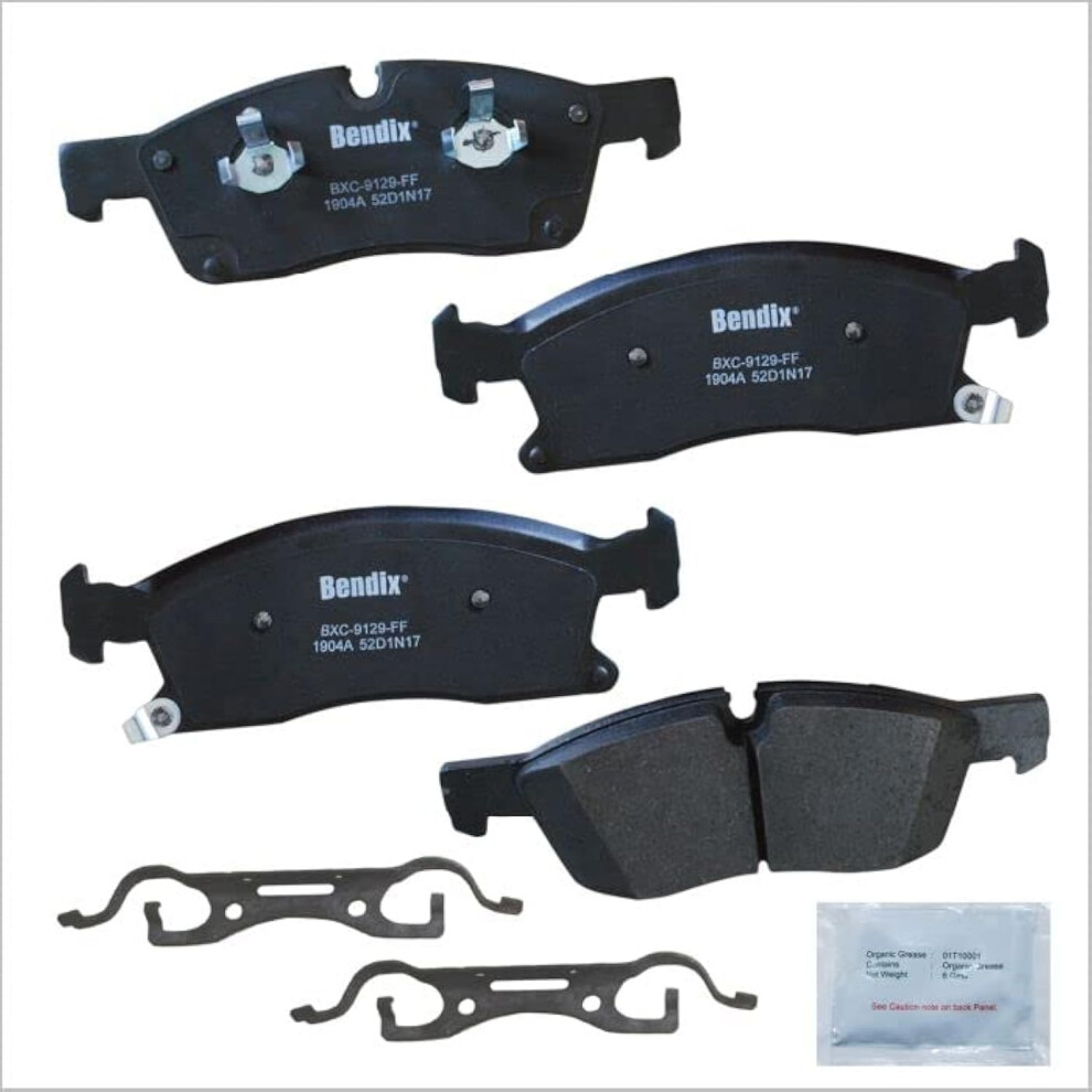 Bendix Priority1 Cfc1904a Ceramic Front Brake Pads For Dodge Durango 2021-2017 Jeep Grand Cherokee 2013 Grand Cherokee 2022-2017 887243310246