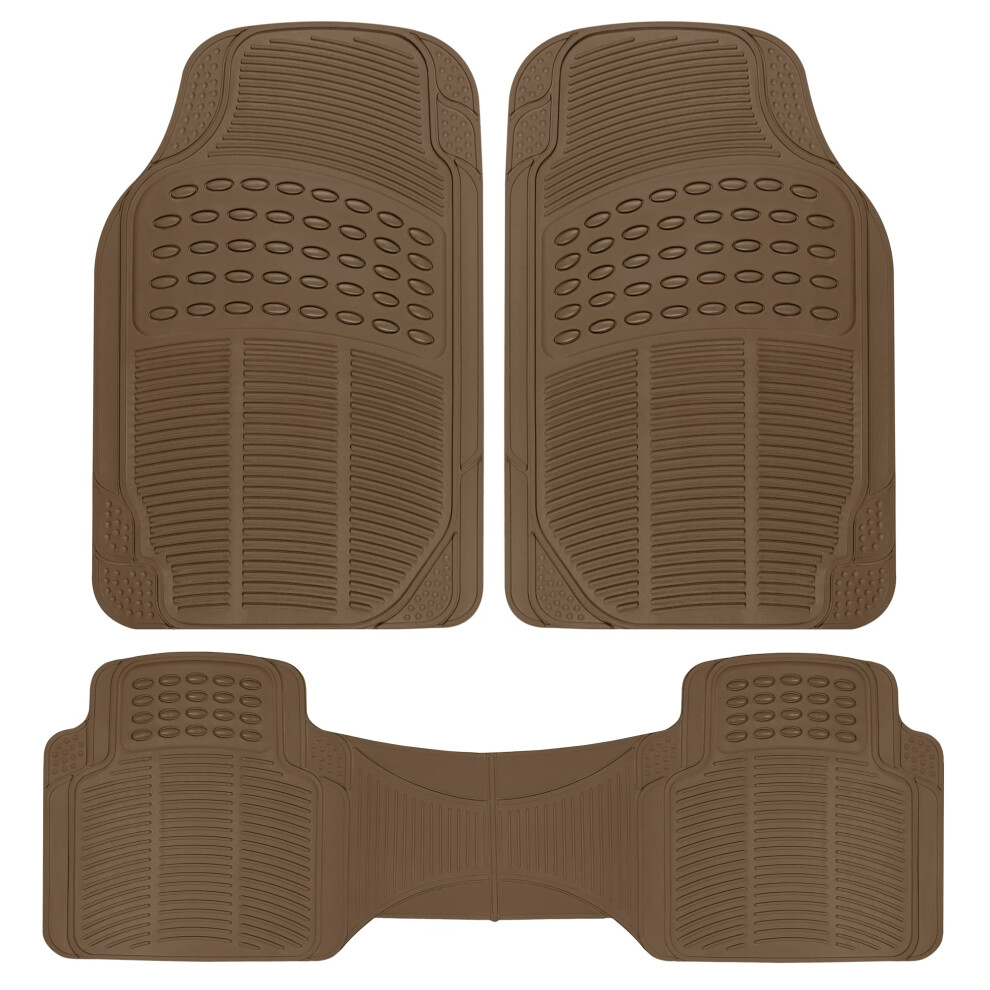 BDK ProLiner Floor Mats for Cars Trucks SUV 3-Piece All-Weather Car M