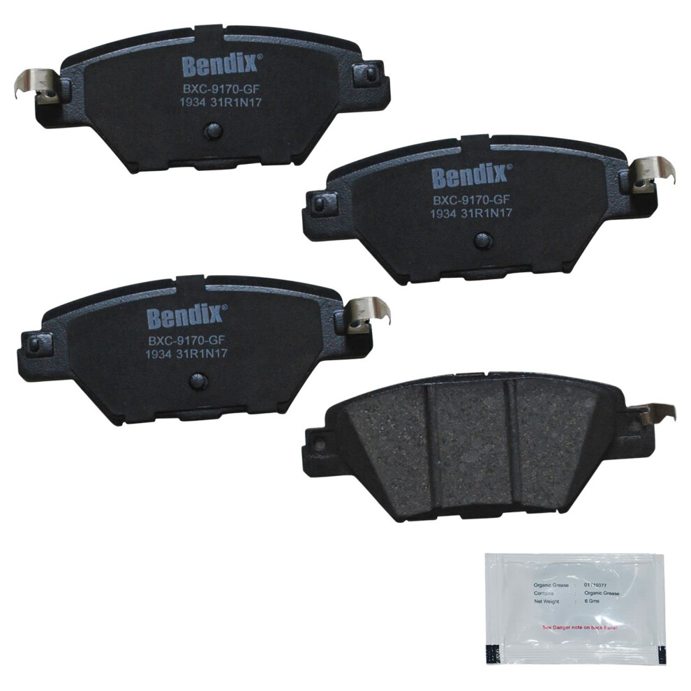Bendix Priority1 Cfc1934 Ceramic Rear Brake Pads For Mazda Cx-9 2023-2016 887243300452