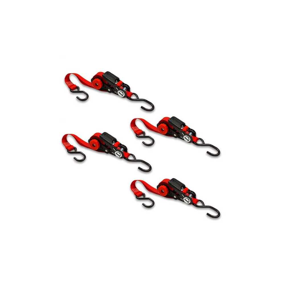 Sangles à cliquet auto-stockables NeatStrap 1 po x 15 pi, lot de 4 pour moto