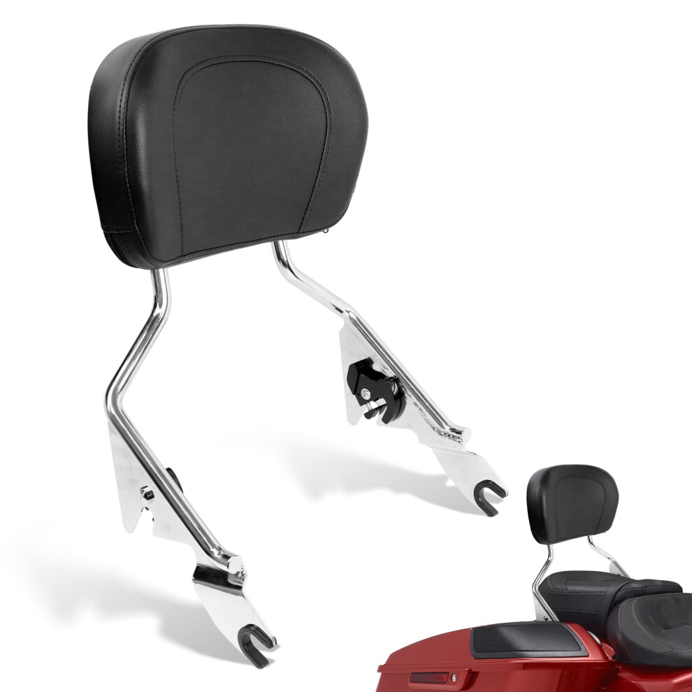 Aufer Detachable Backrest Sissy Bar Upright Passenger Backrest With Pa 795274832036