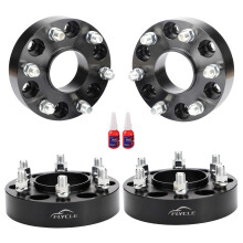 6 LUG 6x135 Hubcentric Wheel Stykker til 2015-2022 F150 1,5 tommer 6x135mm Wheel Spacer 14x1,5 studs & 87,1 mm Bore kompatibel med 2015-2022 Expe