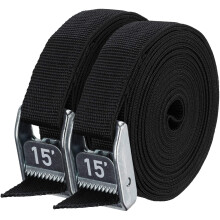 NRS 1"" HD Spanngurte 15' Paar Stealth Black