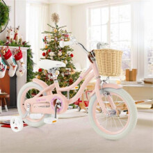 Total Tactic TS10130PI-14 14 in. Kids Bike with Training Wheels & Adjustable Handlebar Seat, Pink