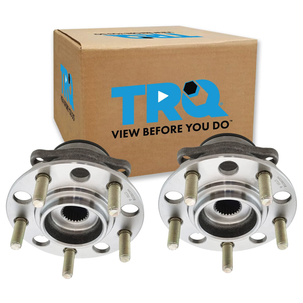 Trq Rear Wheel Hub Bearings Assembly Set Compatible With 2012-2017 Mitsubishi Lancer 2007-2013 Outlander 191213520109