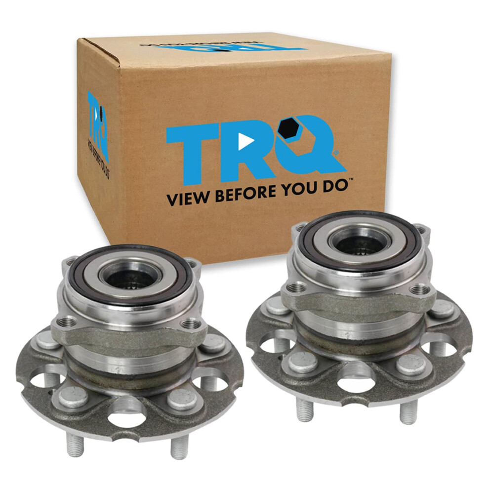 Trq Rear Wheel Hub Bearings Assembly Set Compatible With 2010-2011 Honda Accord Crosstour 2012-2015 Crosstour 191213520062