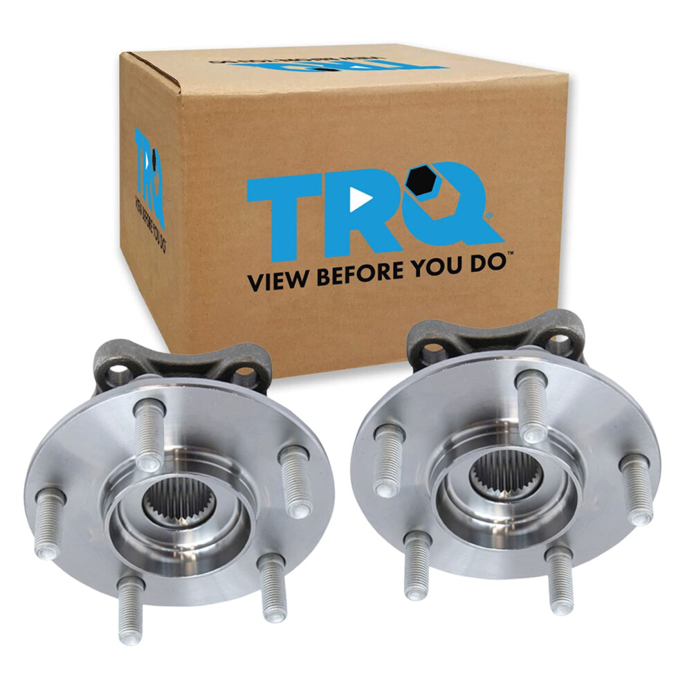 Trq Front Wheel Hub Bearings Assembly Set Compatible With 2014-2018 Mazda 3 2016-2021 Cx-3 191213521212
