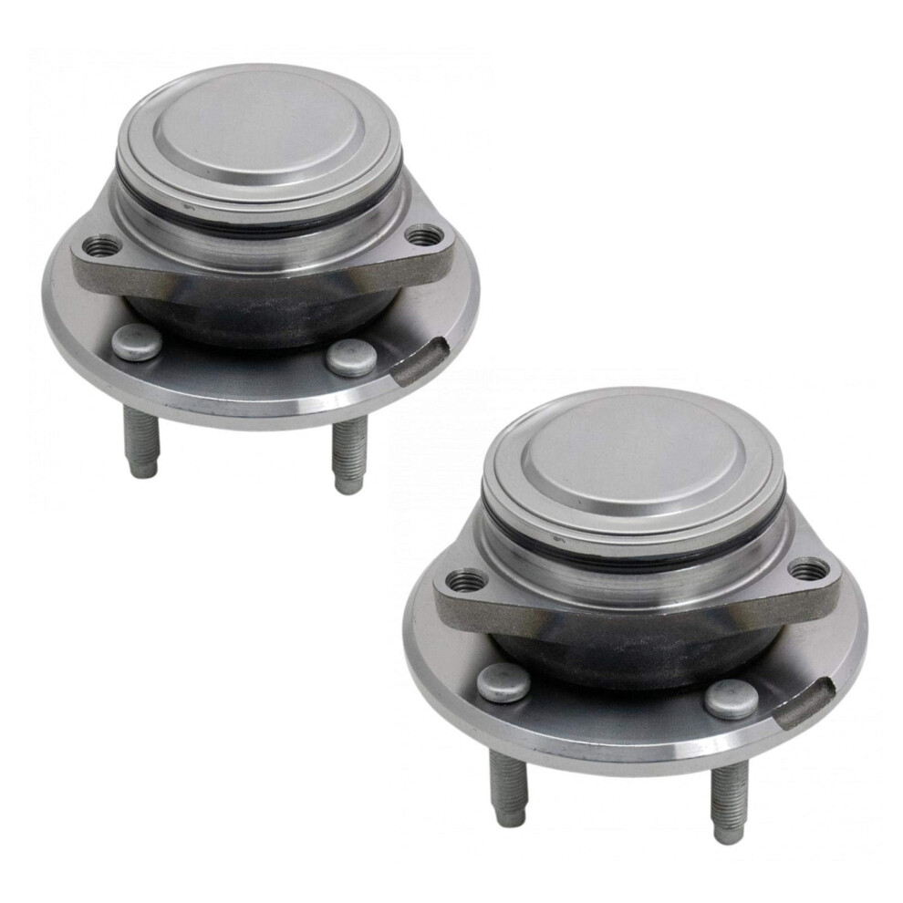 Trq Front Wheel Hub Bearings Assembly Set Compatible With 2013-2019 Cadillac Ats 191213521717