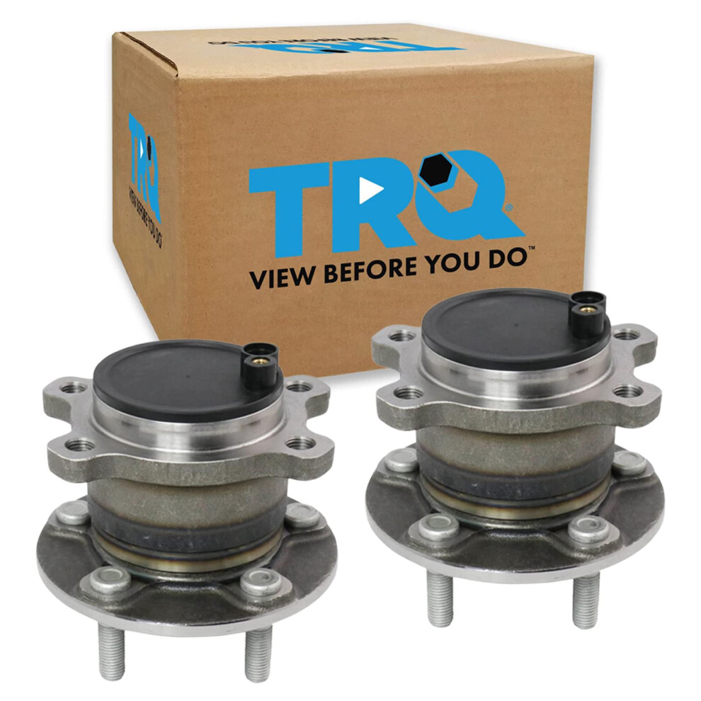 Trq Rear Wheel Hub Bearings Assembly Set Compatible With 2014-2018 Ford Transit Connect 191213520055