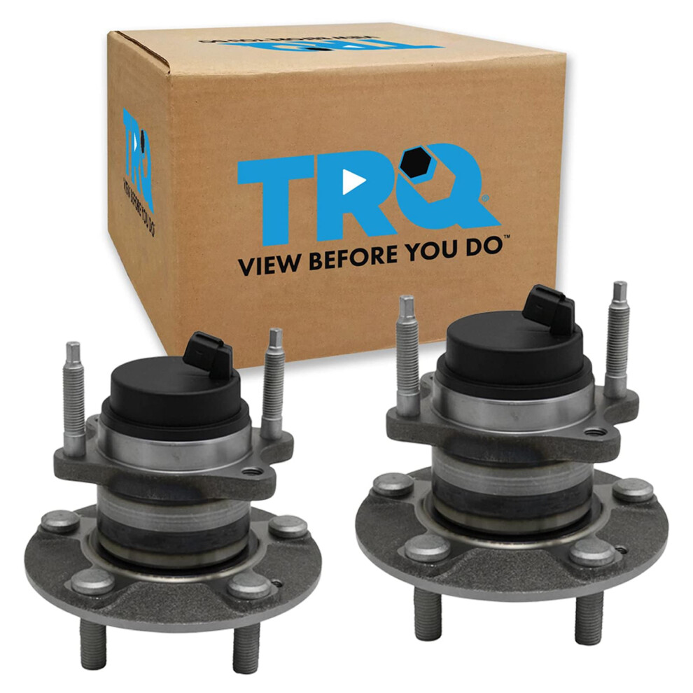 Trq Rear Wheel Hub Bearings Assembly Set Compatible With 2010-2013 Kia Forte Forte Koup 191213519691