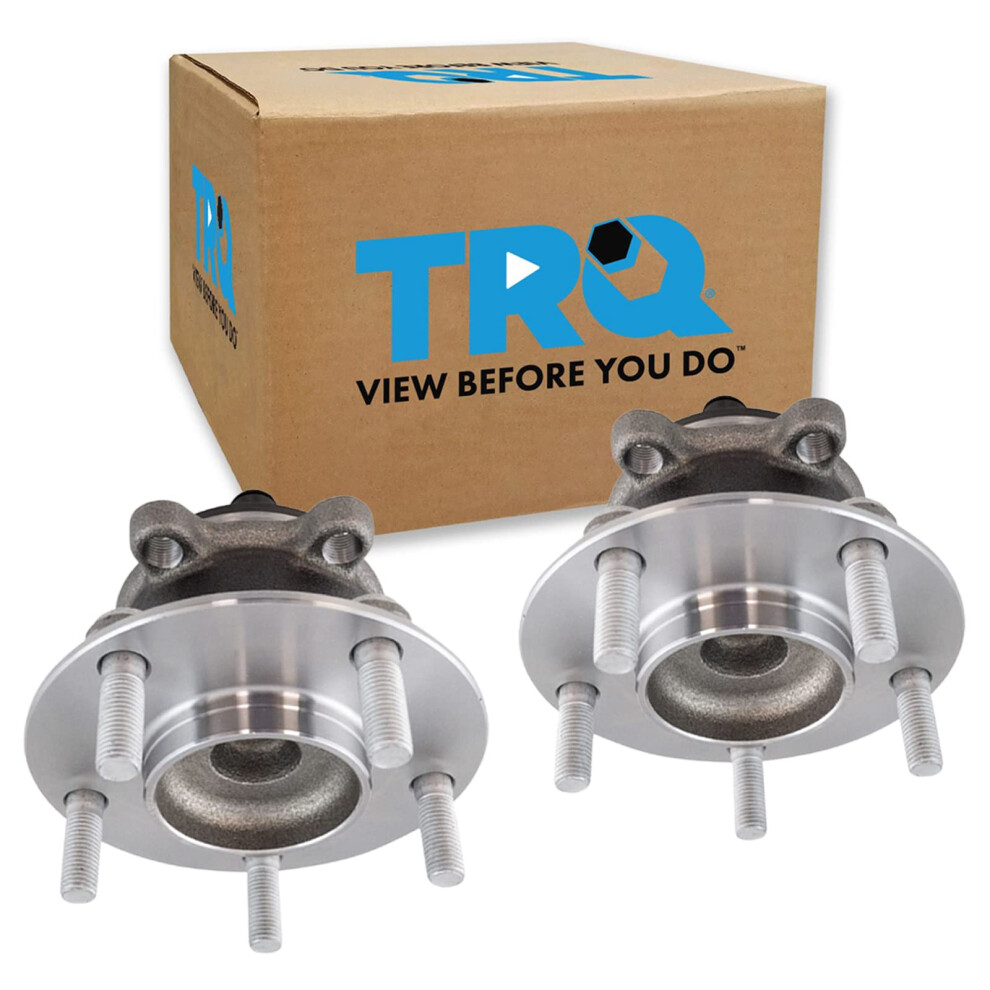 Trq Rear Wheel Hub Bearings Assembly Set Compatible With 2014-2018 Mazda 3 191213652008