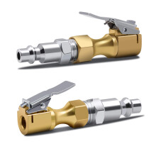 SAFELIFE Air Chuck Heavy Duty Open Flow Lock On Tire Chuck mit Clip fr Inflator Gauge Kompressorzubehr