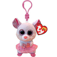 TY 2007533 Sleutelhanger, Wit, 7 CM