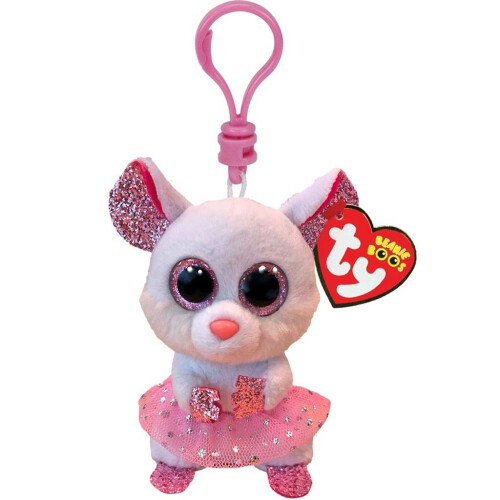 Ty TY 2007533 Sleutelhanger, Wit, 7 CM