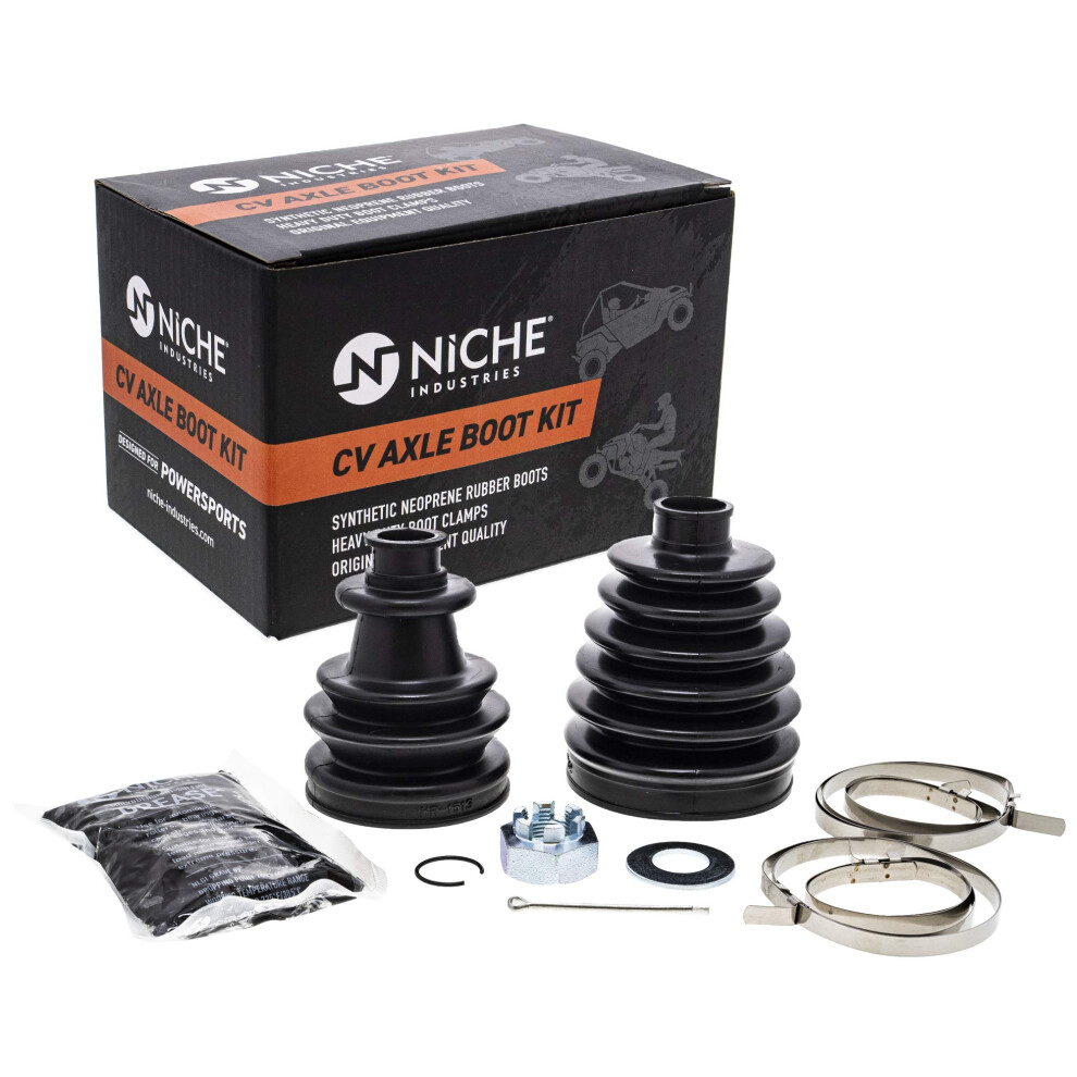Niche Front Cv Axle Boot Kit For Polaris 3235776 Rzr Xp 1000 4 Ranger 803467098500