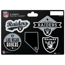 Rico Industries NFL Las Vegas Raiders 5-delig gestanst decalvel