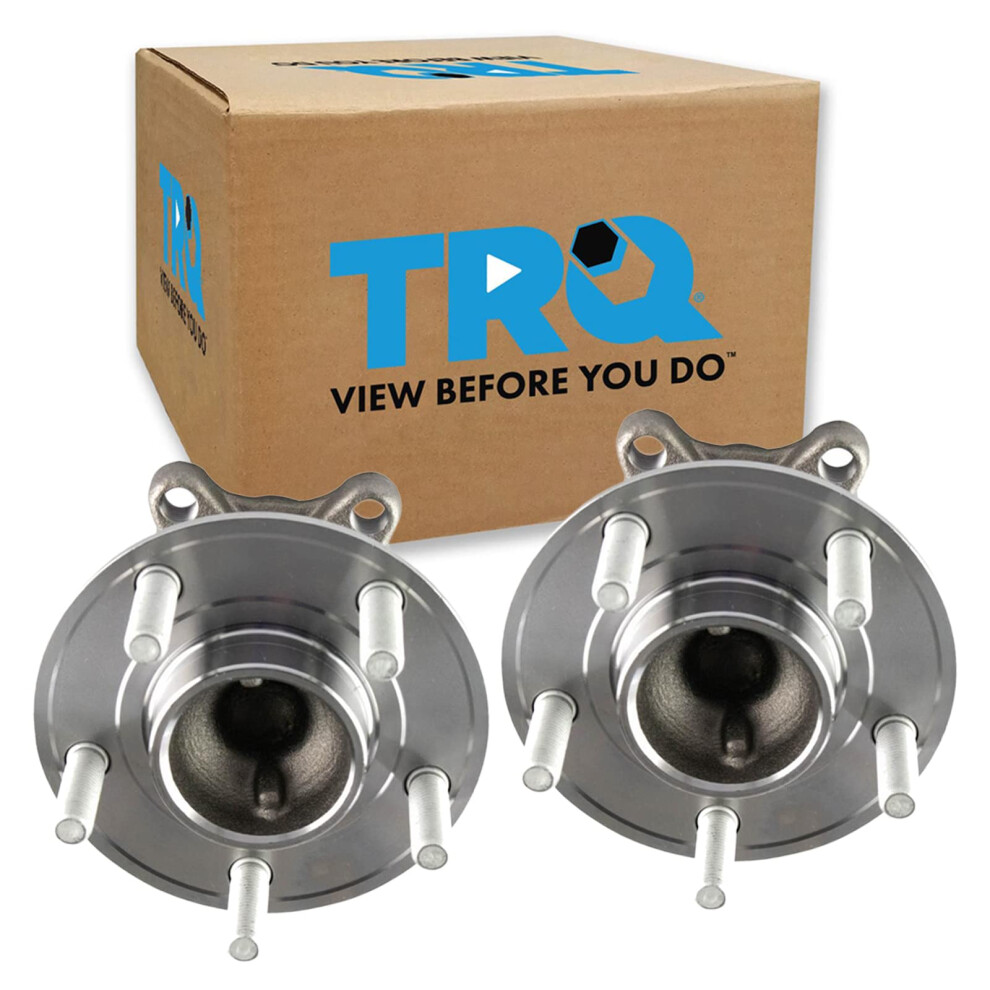 Trq Rear Wheel Hub Bearings Assembly Set Compatible With 2012-2018 Ford Focus 191213656631