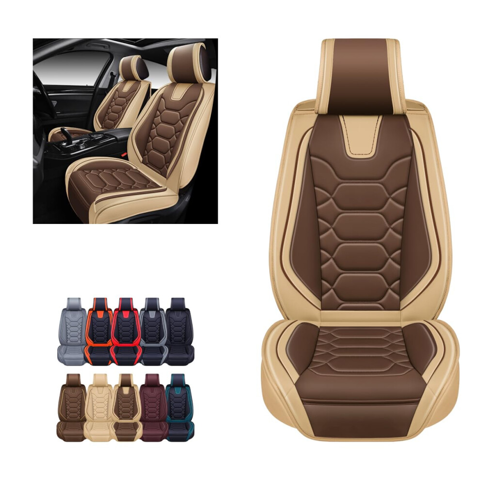 Oasis Auto Car Seat Covers Premium Waterproof Faux Leather Cushion Uni 810061103684