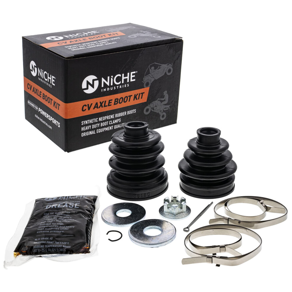 Niche Front Rear Cv Axle Boot Kit For Yamaha Grizzly And Kodiak 450 5K 803467098593