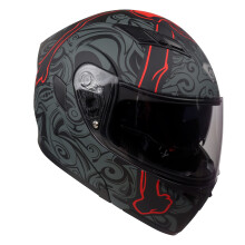 KYPARA Motorrad-Doppelvisier, hochklappbarer, modularer Integralhelm mit DOT-Zertifizierung fr Impressionismus (Lucifer M)