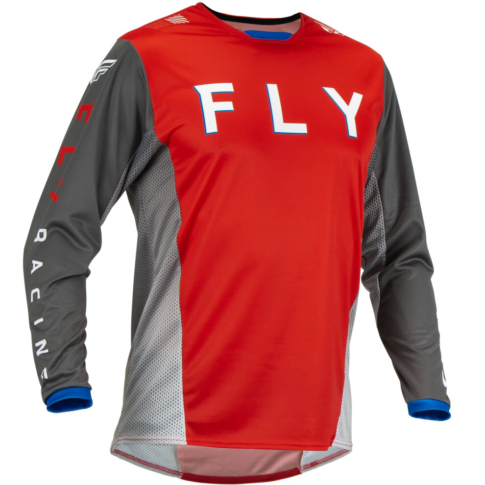 Fly Racing 2023 Kinetic Kore-Trikot FüR Erwachsene (Rot/Grau, GrößE S)-image
