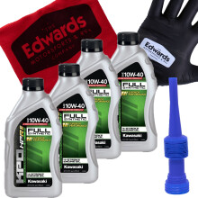 Il pacchetto di olio completamente sintetico Edwards è adatto per motociclette Kawasaki, ATV e