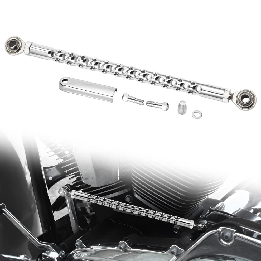 Amazicha Chrome Shift Linkage Gear Shifter Linkage Compatible For Harley Davidson Softail Touring Street Glide Electra Glide Roa 714565446592